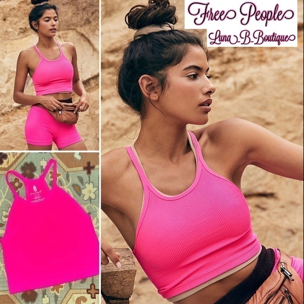 🆕⚡️Free People⚡️Happiness Runs Crop Tank in “Malibu”⚡️